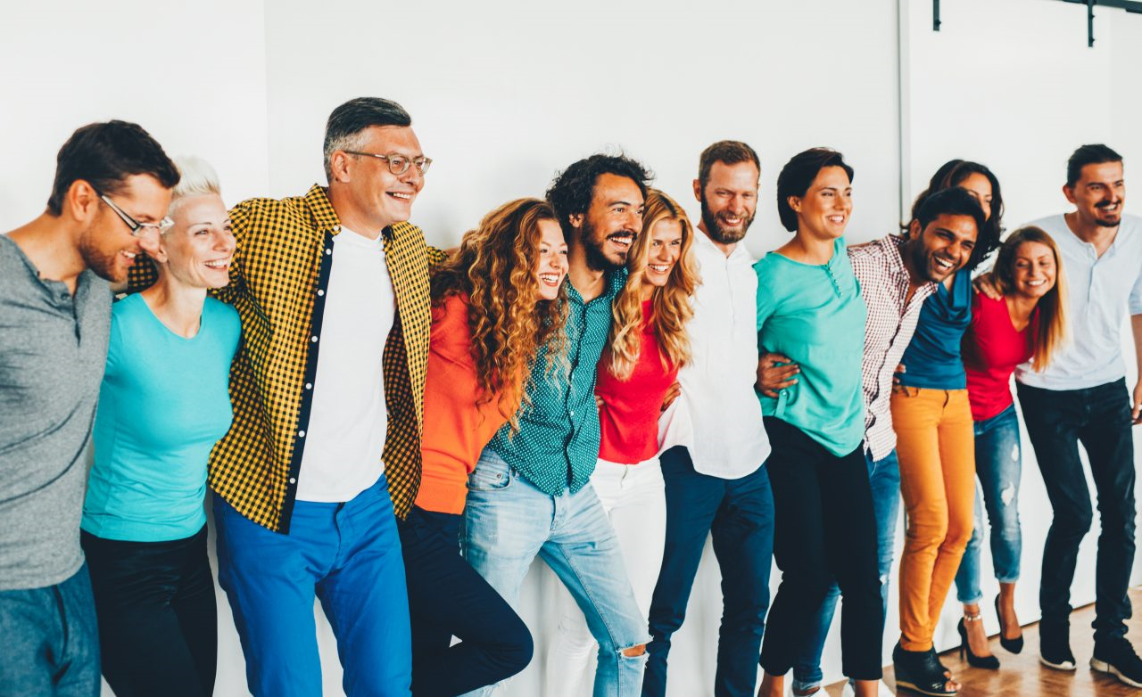 Image of diverse group of adults